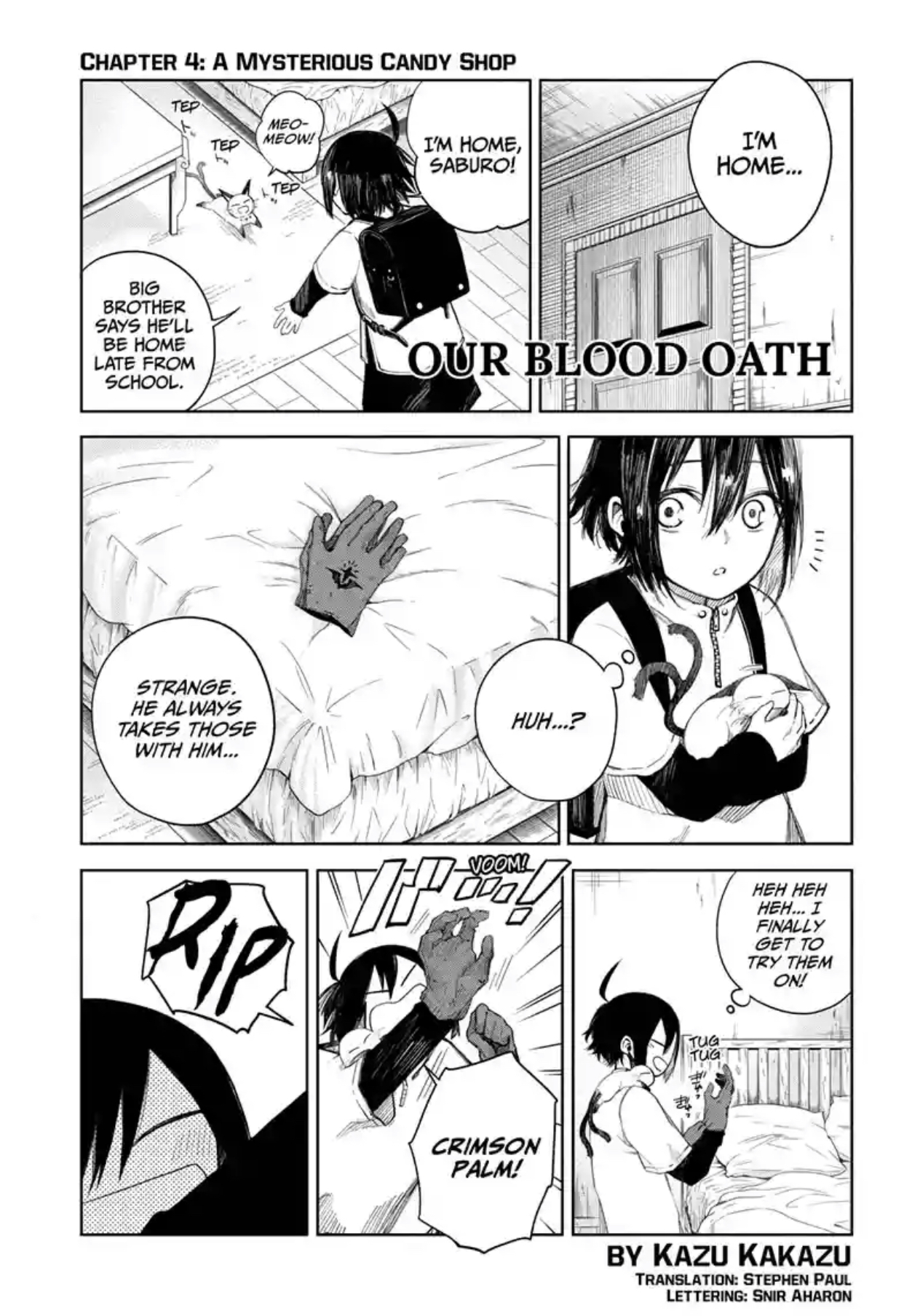 Journal de bord #65 – Our blood Oath, Chapitre 4 – Kazu Kakazu