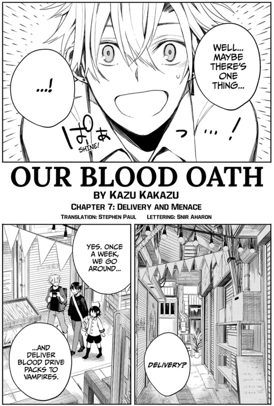 Journal de bord #93 – Our blood Oath, Chapitre 7 – Kazu Kakazu