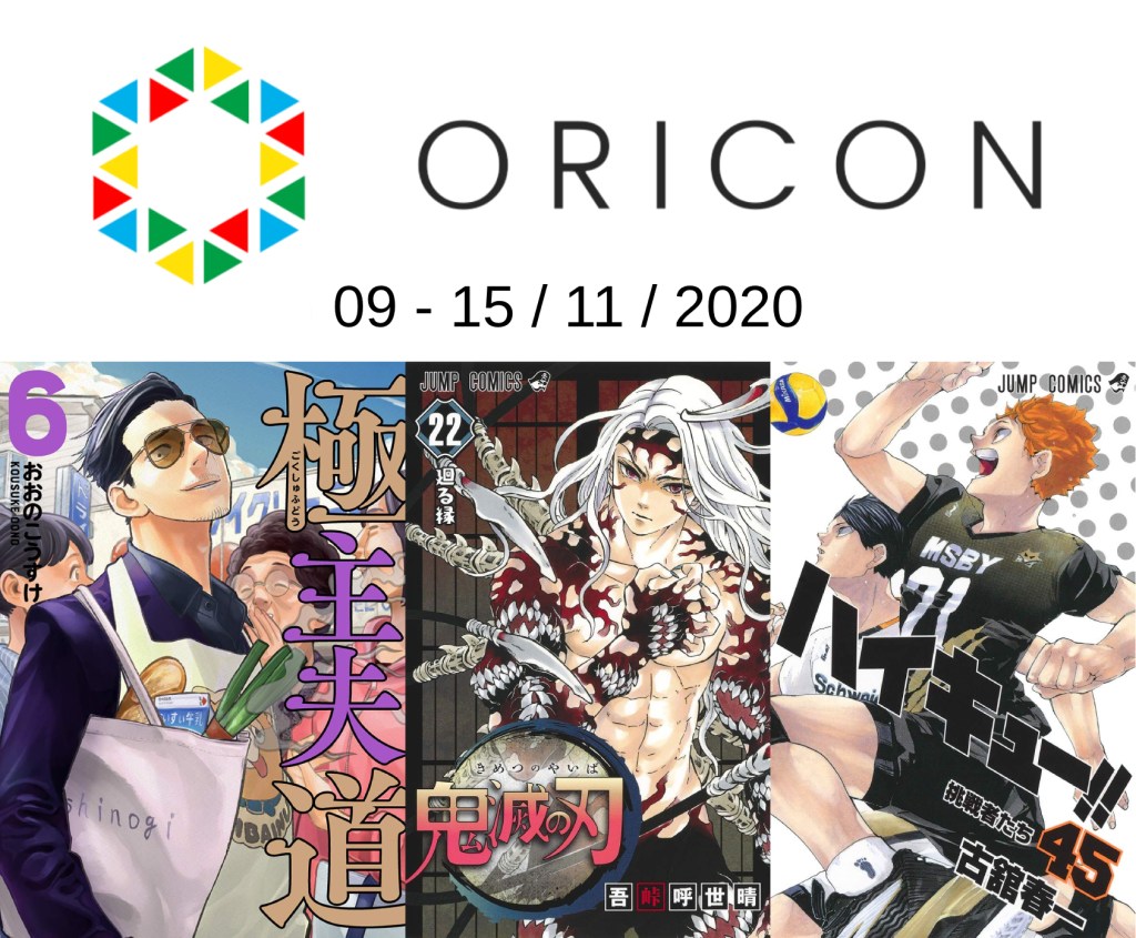 Top Oricon du 9 au 15 novembre&nbsp;2020